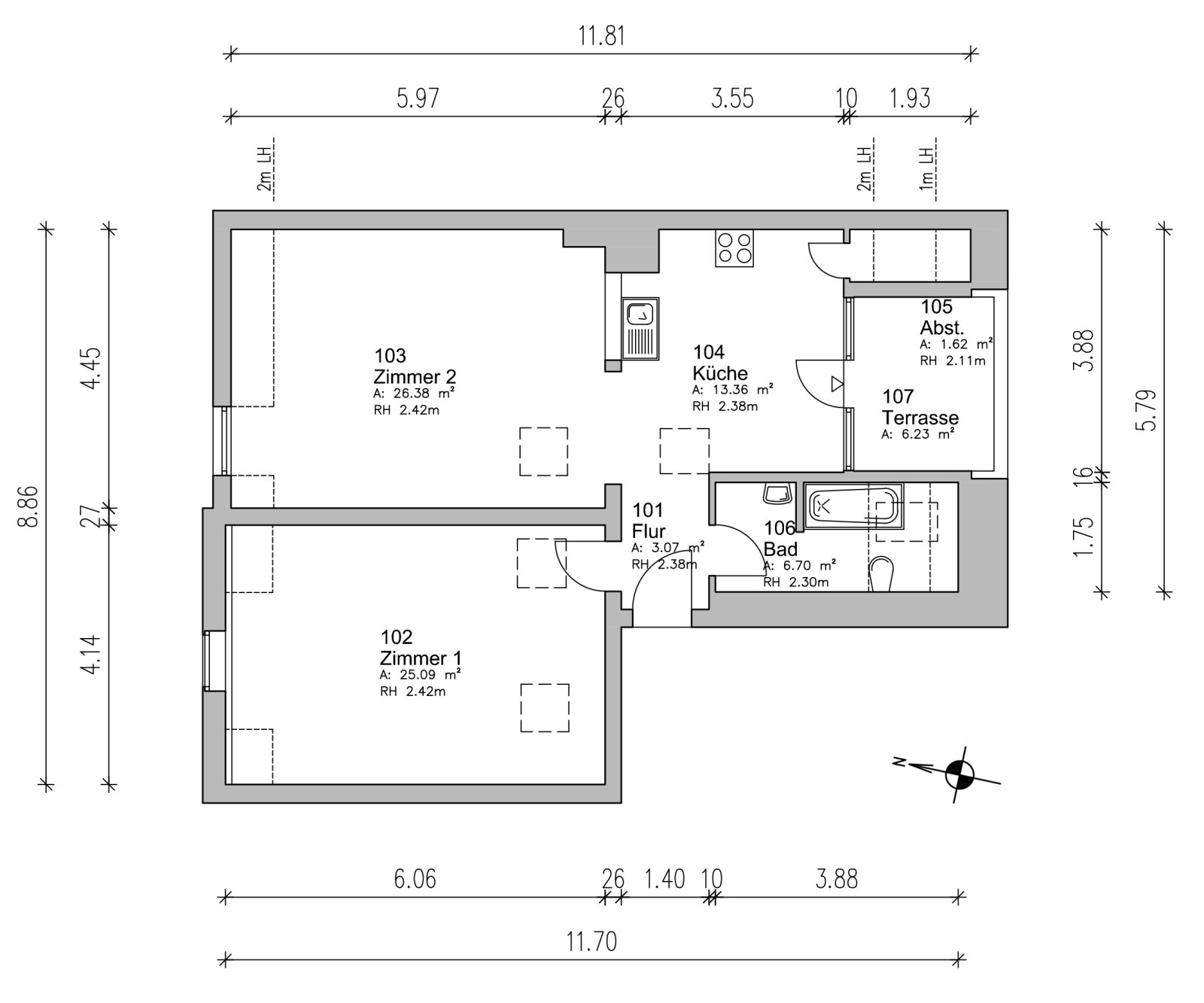 Grundriss nach DIN277