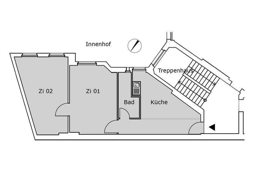 +++ Sonnige 2-Zimmer-Altbauwohnung im 3. Obergeschoss in Rixdorf +++